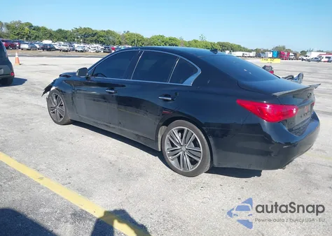 2015 Infiniti Q50 Sport из США, поврежденный, VIN JN1BV7AR1FM417597